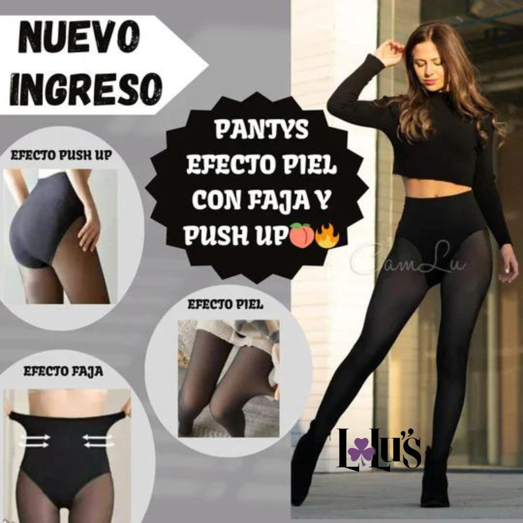 Pantys para Invierno con Faja efecto Pushup🍑🔥/ ENVÍO GRATIS