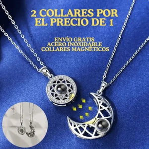 COLLAR SOL Y LUNA/ PROYECTA TE AMO EN 100 IDIOMAS